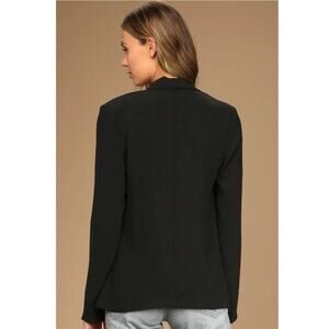 Lulus Miss Punctuality Black Lightweight Blazer
Size Medium